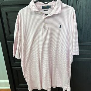 Polo by Ralph Lauren Men's Pink Striped Shirt